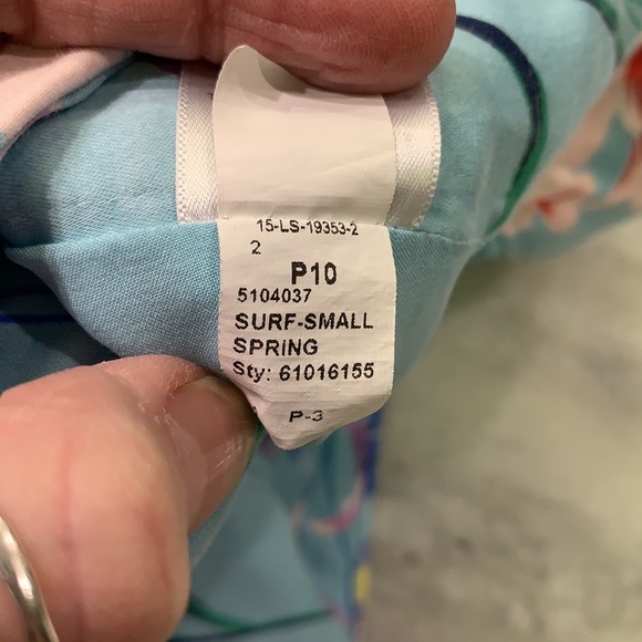 Talbots | Hampshire Turquoise Floral Pants sz: 2 - Picture 5 of 5